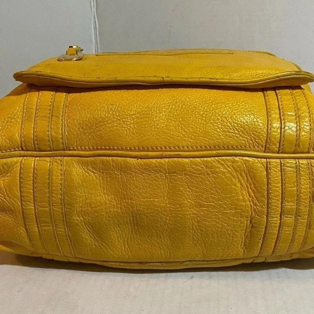 Marc By Marc Jacobs yellow leather satchel handbag